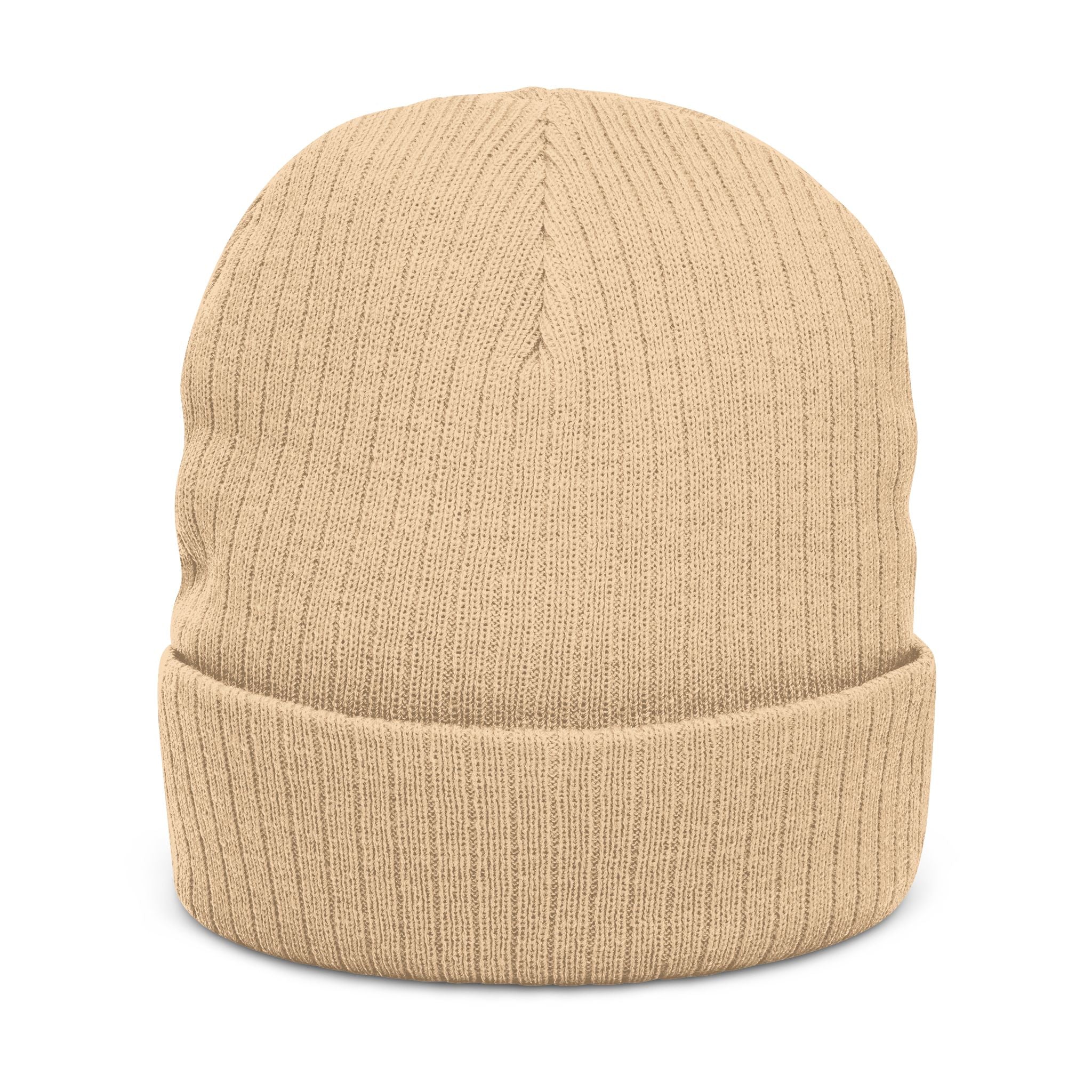Image of Gorro de punto acanalado (bordado)